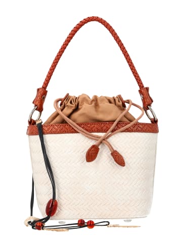 usha FESTIVAL Women Handbag in White Camel