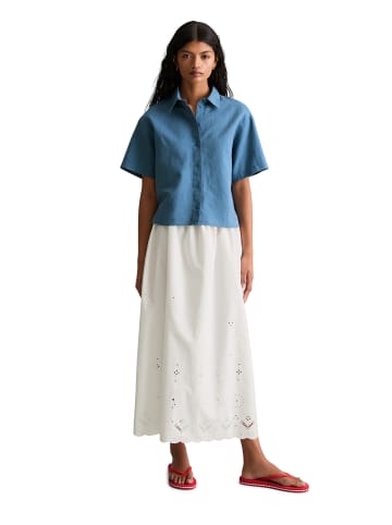 Marc O'Polo DENIM Kurzarm-Bluse relaxed in Endless Sea