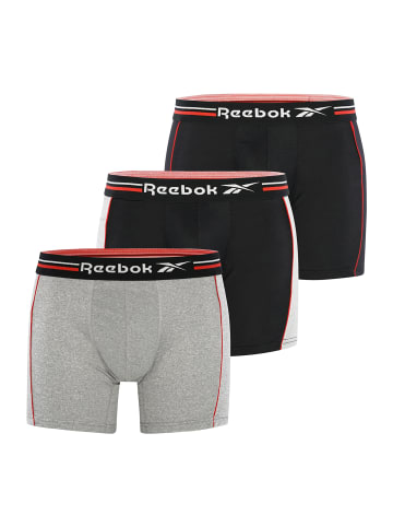 Reebok Boxer JARVIS in Black/Grey Marl/Vector Red