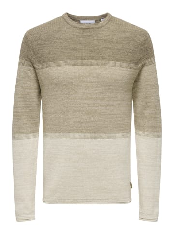 ONLY & SONS Strickpullover in Silver Lining