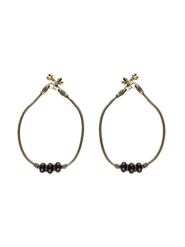 faina Damen Fußkettchen in Schwarz Gold Mehrfarbig