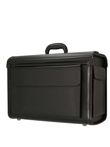 D&N Business - Pilotenkoffer 51 cm PU (schwarz) in schwarz