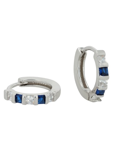 Adeliás Damen Ohrringe – Creole aus 925 Silber in silber