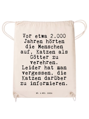Mr. & Mrs. Panda Stoffbeutel Vor etwa 2.000 Jahren... mit Spruch in Creme