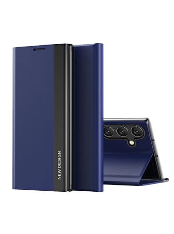 COFI 1453 Sleep Case Flip Cover Handyhülle mit Klappverschluss kompatibel mit in Blau