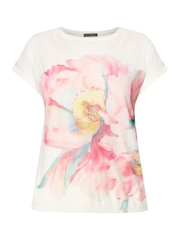 Betty Barclay Halbarm-Shirt mit Gummizug in Patch Cream/Rosé