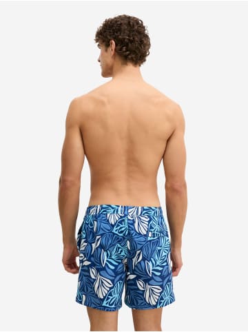 Marc O'Polo Badehose Woven in navy peony print 2