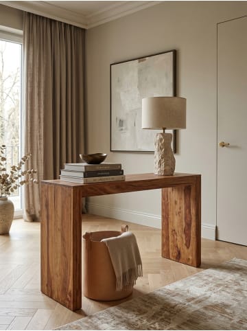 KADIMA DESIGN Konsolentisch Massivholz 115x40x75 cm Flurtisch, Design