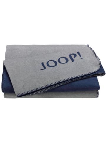 JOOP! Wohndecken 1er Pack in Silber-Navy