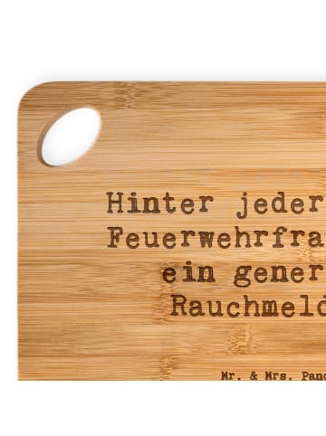 Mr. & Mrs. Panda Schneidebrett Spruch Feuerwehrfrau Humor mit Sp... in Braun