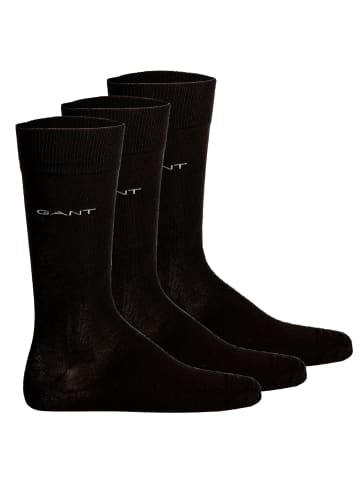 Gant Socken 3er Pack in Schwarz