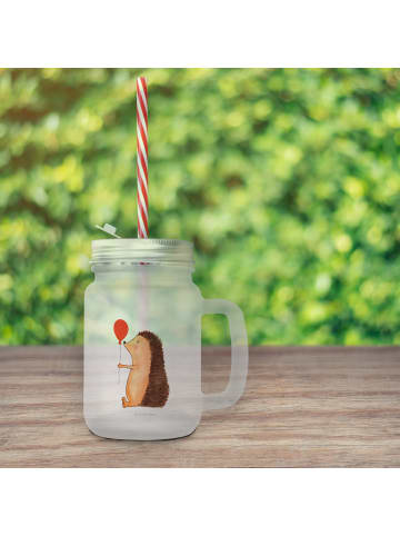 Mr. & Mrs. Panda Glas Igel Luftballon ohne Spruch in Transparent