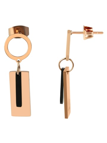 Adeliás Damen Ohrringe – Ohrstecker aus Edelstahl in gold