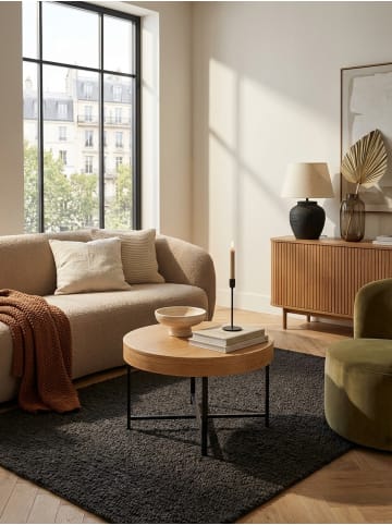 KADIMA DESIGN Couchtisch | Eiche-Look, Stauraum, Modern, Rund, Design