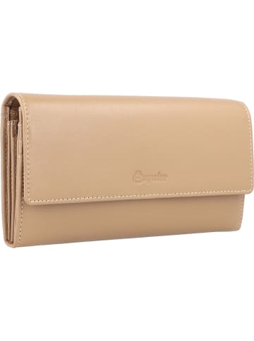 Esquire Peru Geldbörse RFID Leder 18,5 cm in taupe