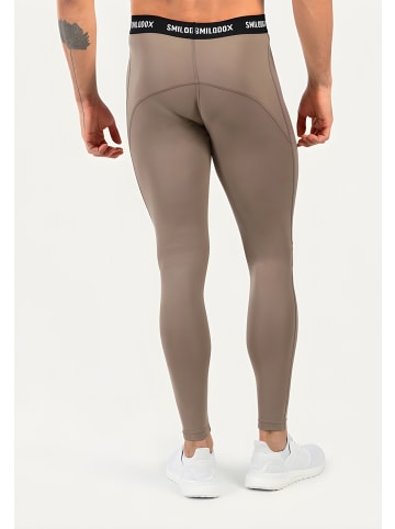 SMILODOX Kompressionshose Xion in Taupe