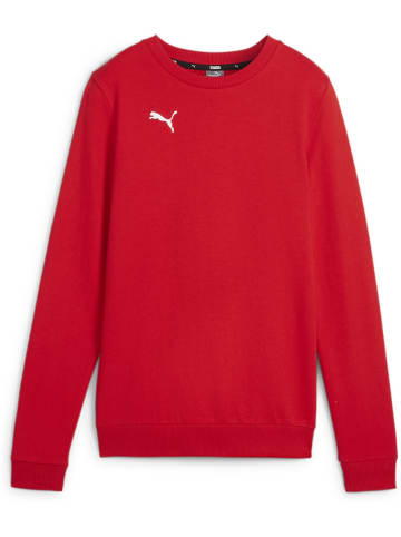 Puma Pullover "TeamGoal CasuaLongsleeve Crew Neck Sweat Wmn" in Rot