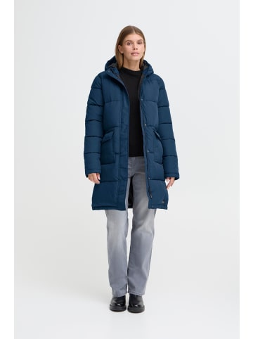 Oxmo Wintermantel OXMINNA LONG JACKET in Blau