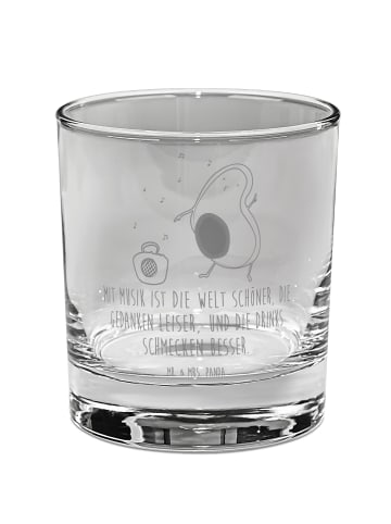 Mr. & Mrs. Panda Glas Avocado Tanzen mit Spruch in Transparent