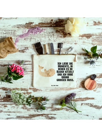 Mr. & Mrs. Panda Mäppchen Robbe Liegen mit Spruch in Weiß