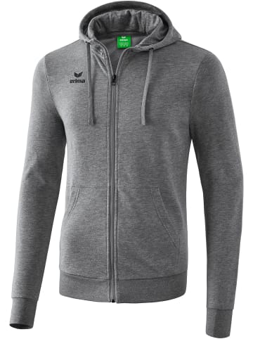 erima Kapuzensweatjacke in grau melange