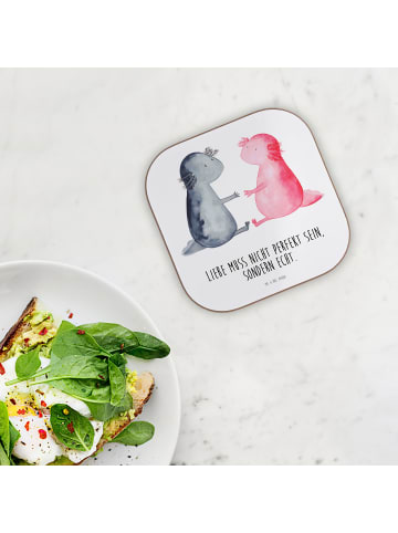 Mr. & Mrs. Panda unterleger Axolotl Liebe mit Spruch in Weiß