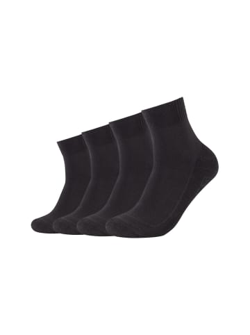 Skechers Kurzsocken 4er Pack cushioned in Schwarz