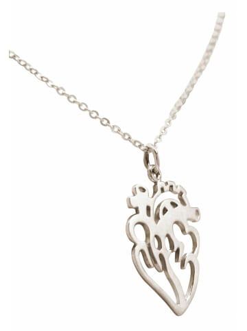 Gemshine Halskette mit Anhänger Anatomisches Herz in silver coloured