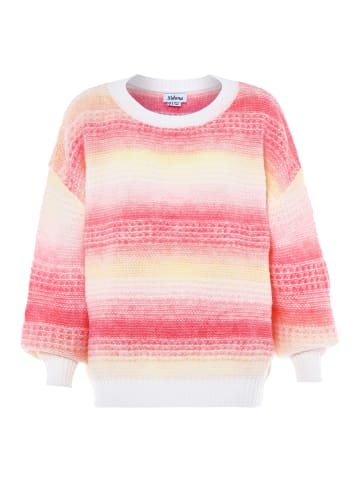 Sidona Damen Sweater in ROSA GELB MEHRFARBIG