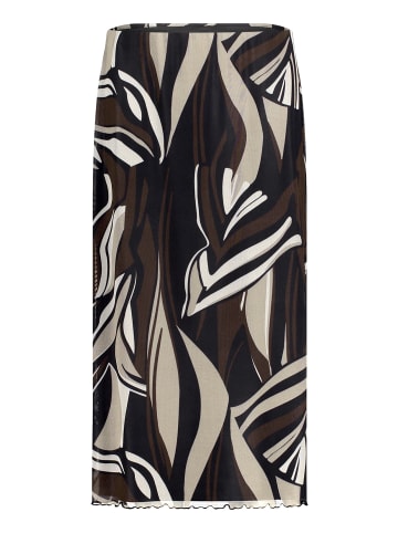 Betty Barclay Midirock mit Gummizug in Taupe/Black