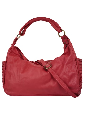 Samantha Look Handtasche echt Leder in rot