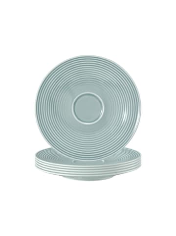 Seltmann Weiden 6er Set Untertassen Beat Color Glaze in ø 16,7 cm in Arktisblau