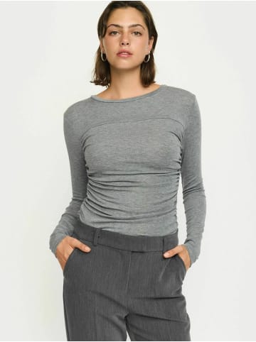 Soft Rebels Top SRRoman in 053 Medium Grey Melange