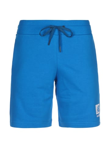 New Balance Shorts Essentials ID Fleece in blau / weiß