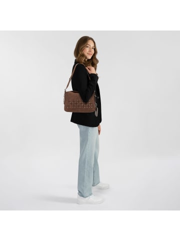 Desigual New Patch Schultertasche 37.5 cm in braun