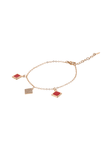 gaya Women Bracelet in Rose Gold Red