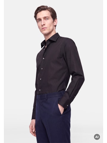 Seidensticker Business Hemd Slim in Schwarz
