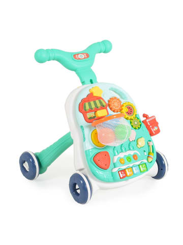 Moni Lauflernwagen 2 in 1 Korb in blau