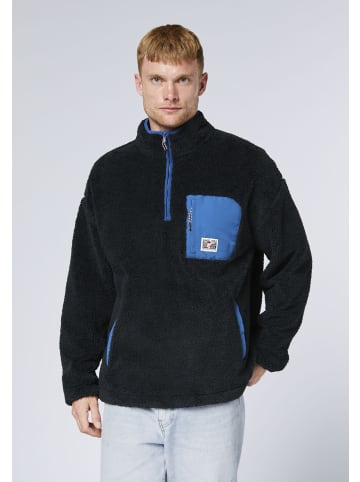 Chiemsee Fleecepullover in Schwarz