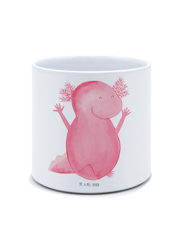 Mr. & Mrs. Panda Übertopf Axolotl Hurra ohne Spruch in Weiß