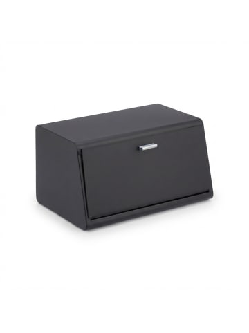 relaxdays Brotkasten in Schwarz - (B)34,5 x (H)20,5 x (T)23,5 cm