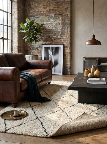 KADIMA DESIGN Teppichläufer Berber weich wohnlich Wohnzimmer Schlafzimmer in Schwarz
