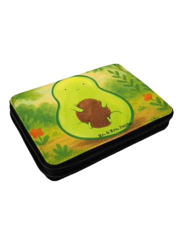 Mr. & Mrs. Panda Bleistiftetui Avocado Kern Design ohne Spruch in Weiß