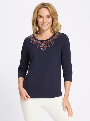 Sieh an! 3/4-Arm-Shirt in marine-kirsche