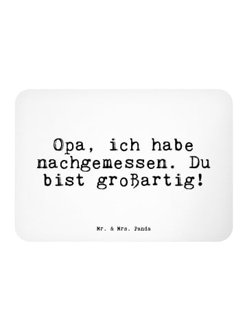 Mr. & Mrs. Panda Kühlschrankmagnet Opa, ich habe nachgemessen...... in Weiß