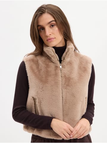 Marie Lund Weste in taupe - 0001