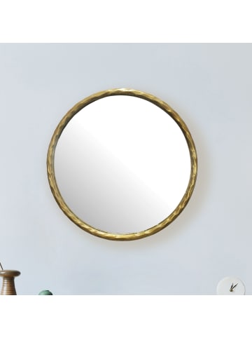 KADIMA DESIGN Wandspiegel 60 cm Metall Design Hängespiegel , Dekospiegel Rund