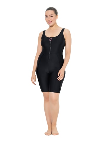 Ulla Popken Badeanzug in schwarz