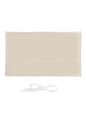 relaxdays Sonnensegel in Beige - (B)200 x (T)400 cm