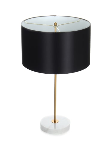 Kayoom Tischlampe Piona 110 in schwarz - gold - weiß